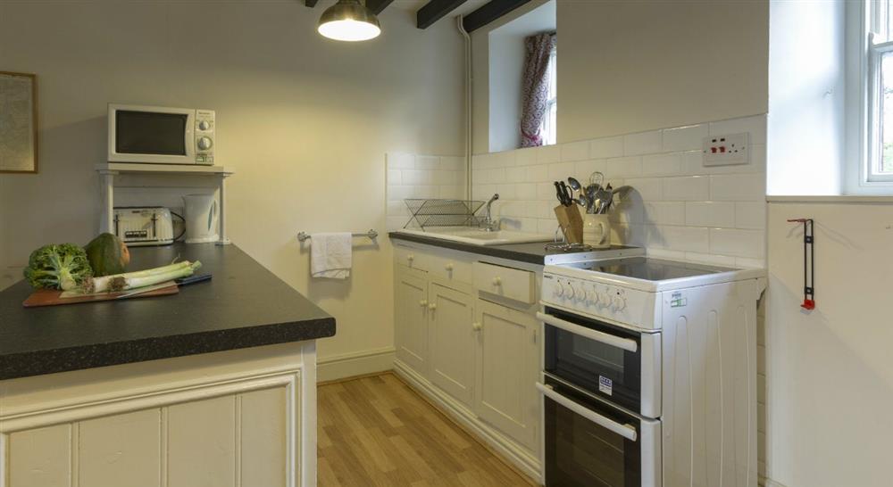 Kitchen area at 2 Siloam Cottage in Conwy, North Wales