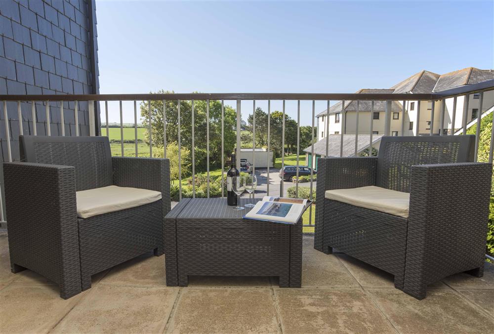 Lovely furnished balcony with countryside views (photo 2) at 2 Tanworth House in Thurlestone, Devon