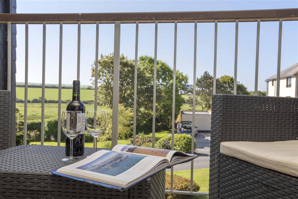 Lovely furnished balcony with countryside views (photo 3) at 2 Tanworth House in Thurlestone, Devon