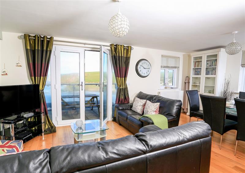 Relax in the living area at 2 The Bay, Bigbury