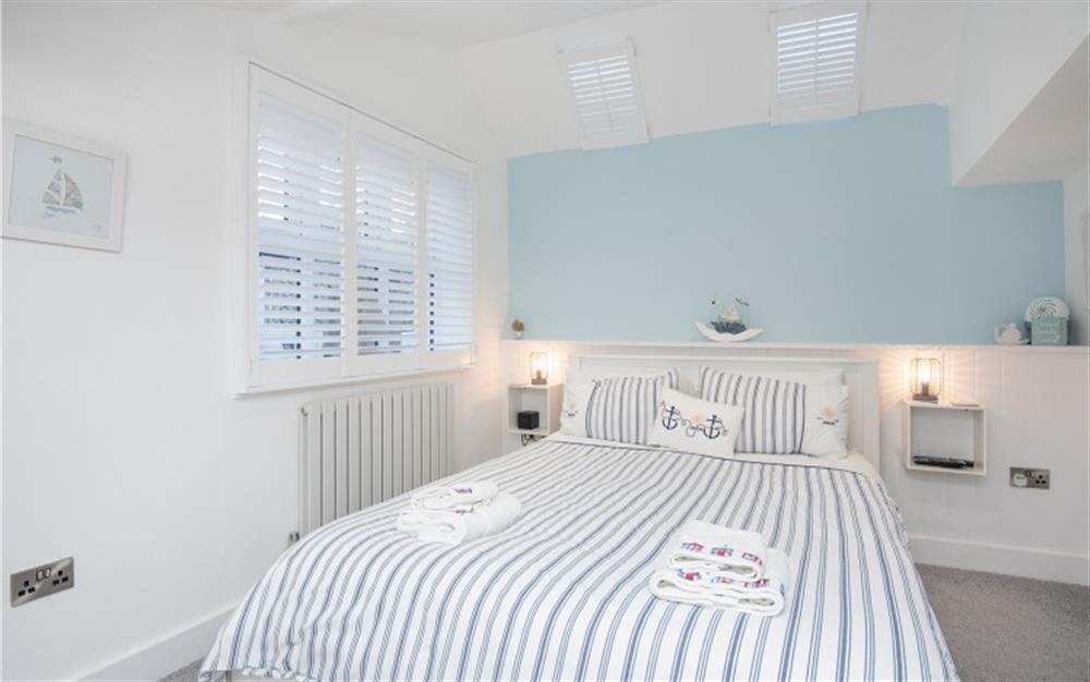 Generous size master bedroom with Sky TV at 2 The Beach in Lyme Regis