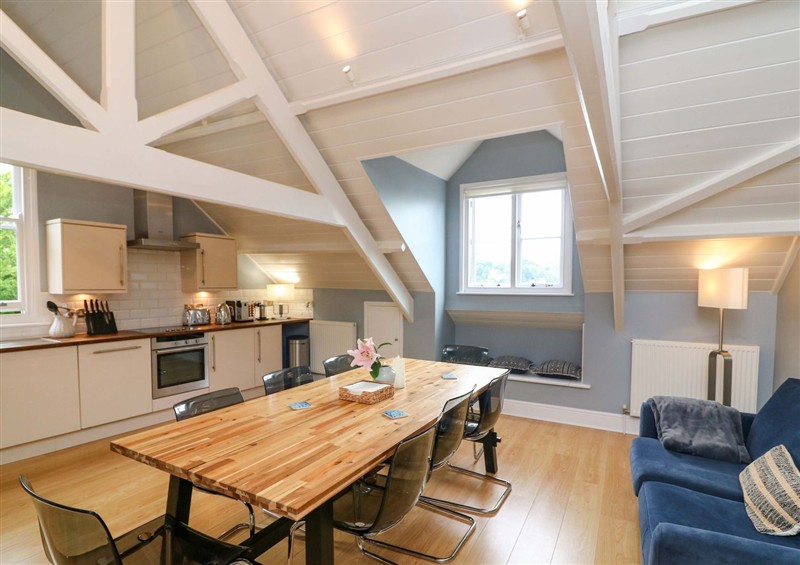 The kitchen at 2 The Old School House, Dartmouth