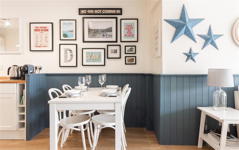The dining area at 2 The Salcombe in Salcombe
