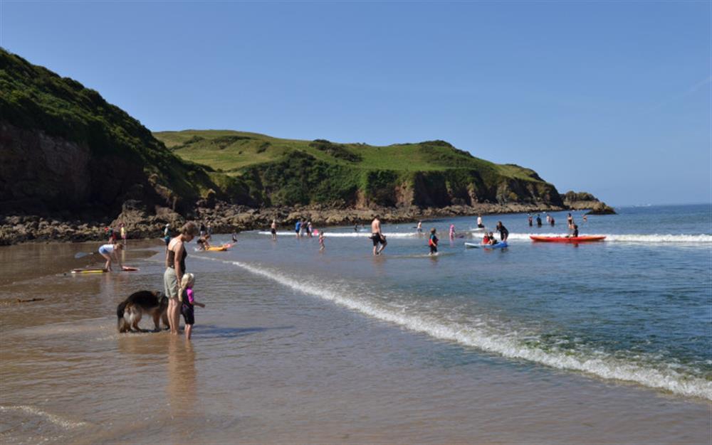 The beach which is just 100 yards away at 2 The Square in Hope Cove