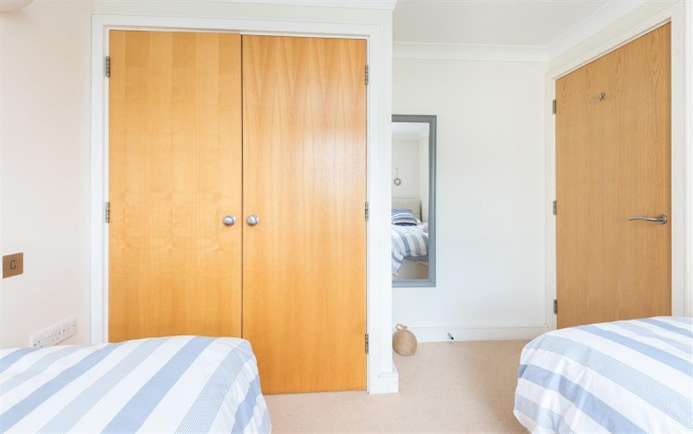 Another look at the twin bedroom at 2 Thurlestone Beach Apartments in Thurlestone