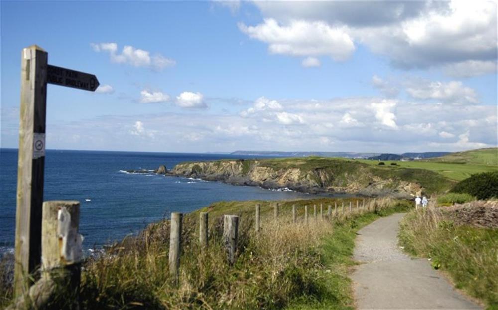 Award-winning South West Coastal Path, only minutes away at 2 Thurlestone Beach Apartments in Thurlestone