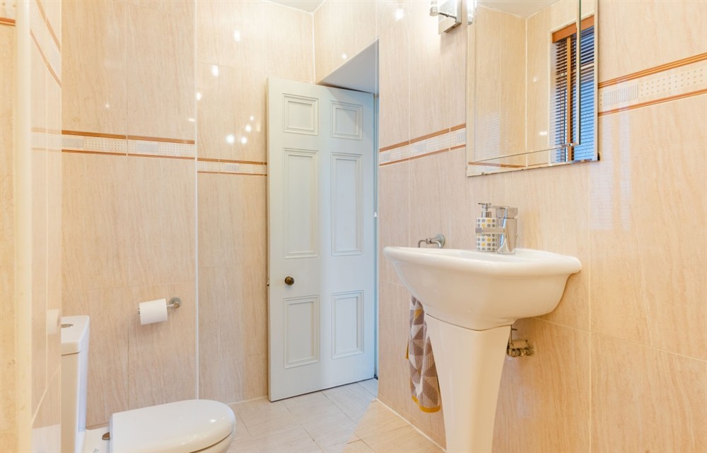 The bathroom at 2 Thurlestone Court in Dartmouth