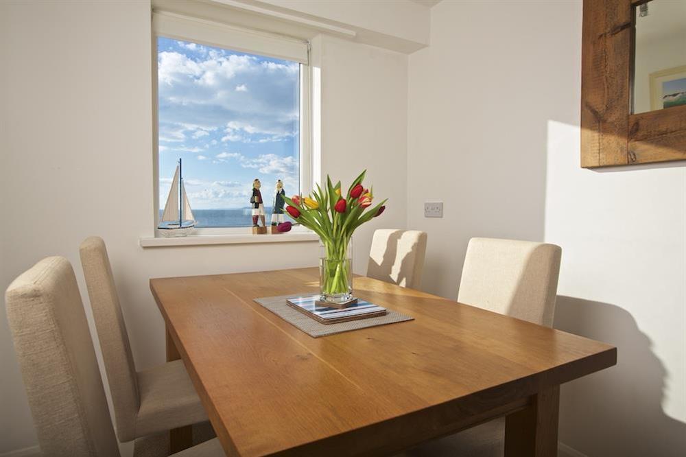 Dining area with sea views at 2 Thurlestone Rock Mews in , Thurlestone Sands