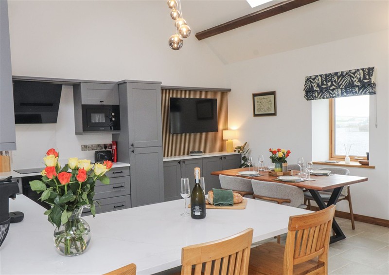 Kitchen at 2 Trem Y Mor, Llanfwrog near Llanfachraeth