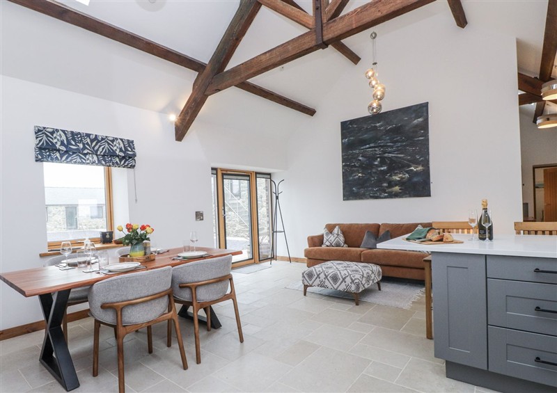 The living area at 2 Trem Y Mor, Llanfwrog near Llanfachraeth