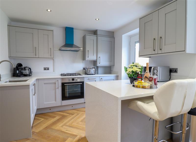 This is the kitchen at 2 Ty Newydd, Porthmadog