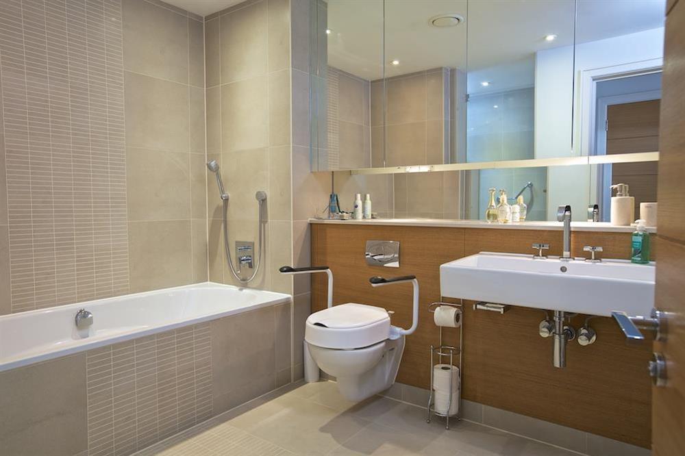 Beautiful en suite bathroom with Kadelwei bath at 20 Dart Marina in , Dart Marina