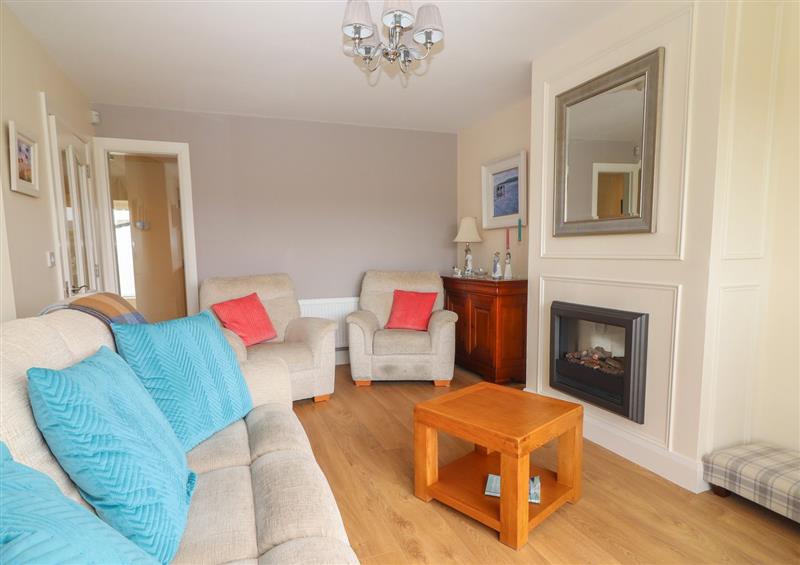 The living area at 20 Lighthouse Village, Fenit