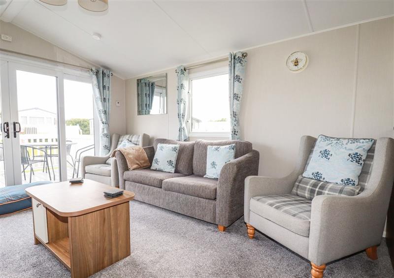The living area at 205 The Meadows, Newquay
