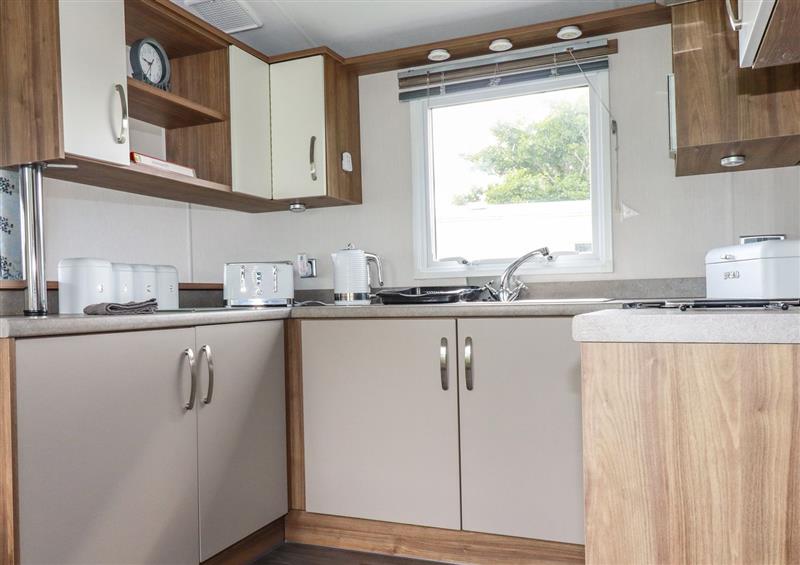 This is the kitchen at 205 The Meadows, Newquay
