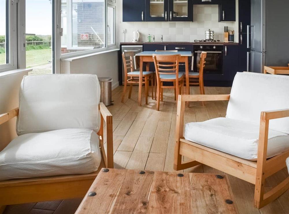 Open plan living space at 21 Hillside in Mundesley, Norfolk