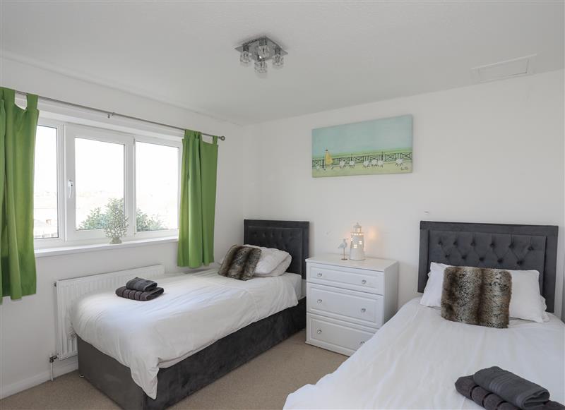 One of the bedrooms at 21 Min Y Mor, Pwllheli