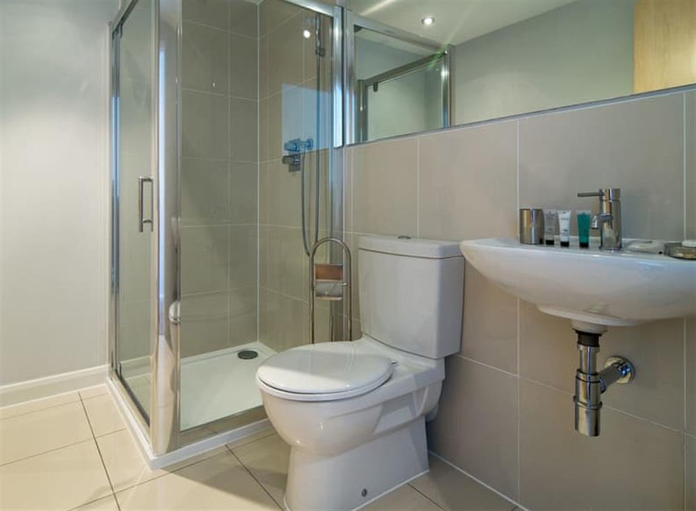 Shower room at 21 Zinc in North Cornwall, Newquay