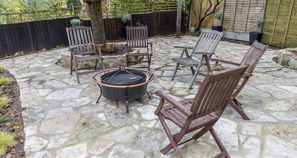 Enjoy a glass of wine on the patio