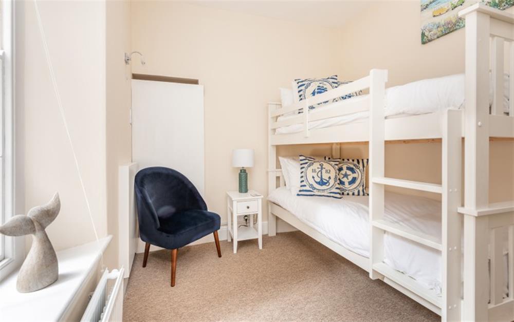 Bedroom 3. Second floor. Bunk beds at 22 Courtenay Street in Salcombe