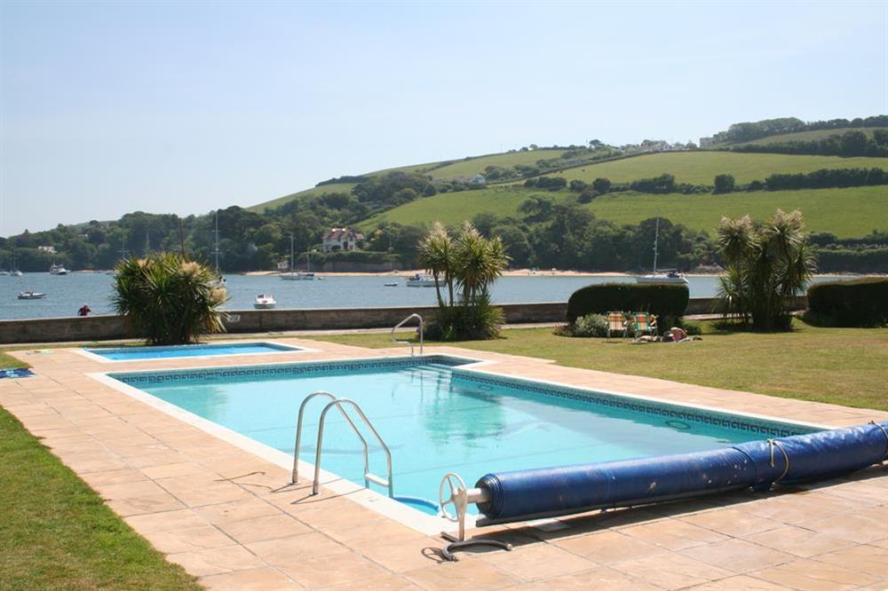 Outdoor heated swimming pool (usually available from May to September) at 22 The Salcombe in , Salcombe