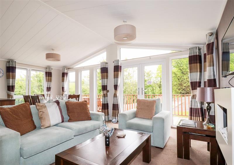The living area at 23 Bossiney Bay, Tintagel