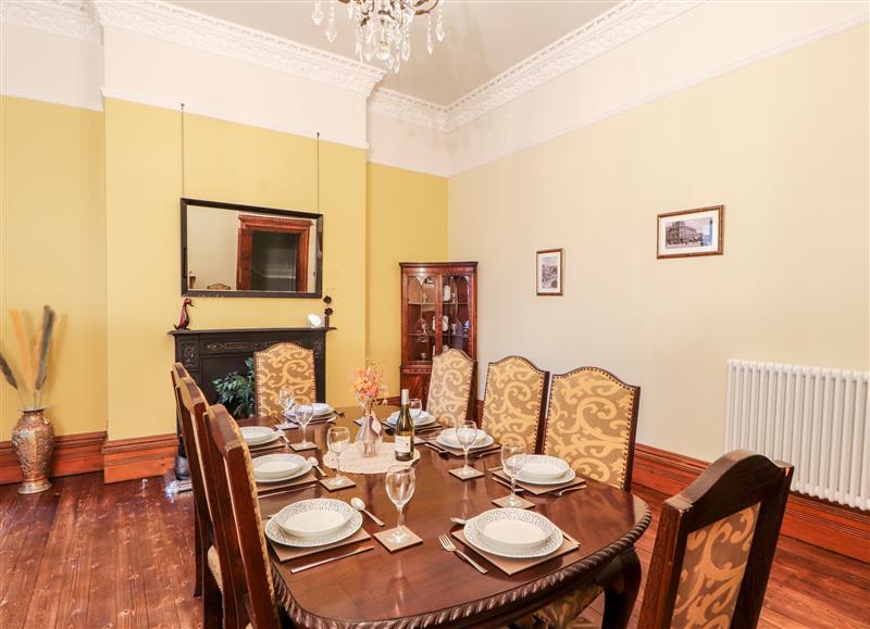 The dining room at 23 Chatsworth Square, Carlisle