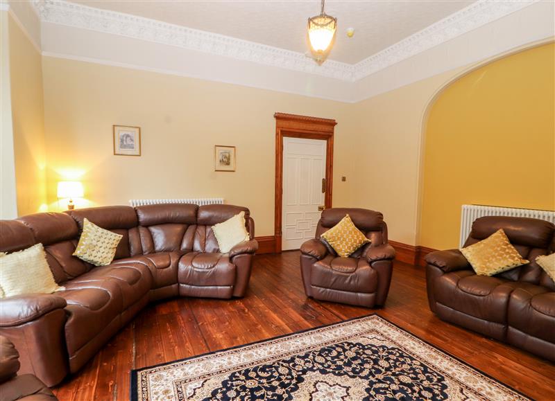 The living room at 23 Chatsworth Square, Carlisle