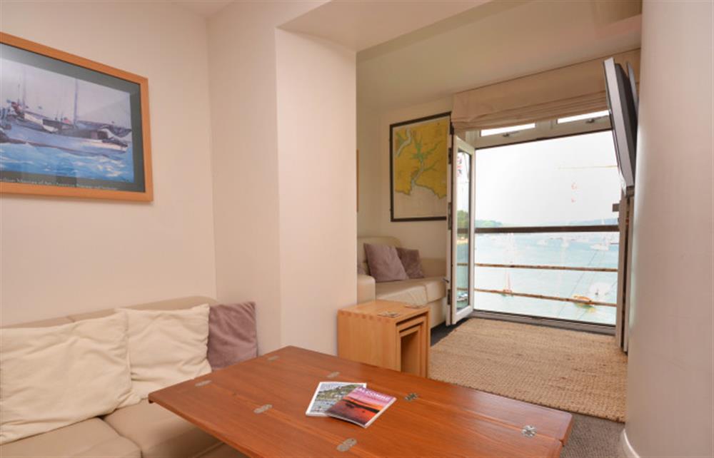 Another look at the seating areas and coffee/dining table at 24 The Salcombe, Salcombe