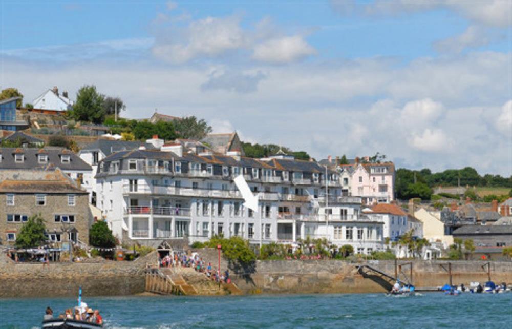 The Salcombe as seen from the water at 24 The Salcombe, Salcombe