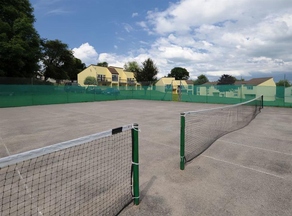 Tennis court at 24 Valley Lodges in St Anns Chapel, near Callington, Cornwall