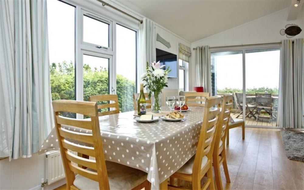 Dining area  at 25 Salcombe Retreat in Salcombe