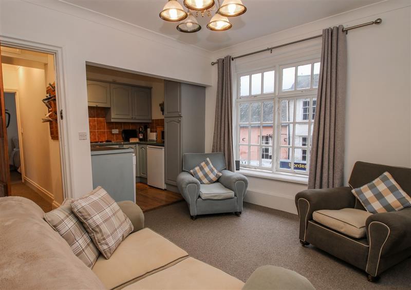 Relax in the living area at 26 High Street, Bishops Castle