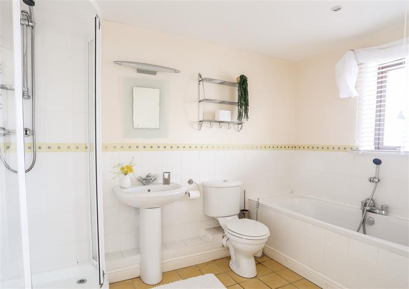 This is the bathroom at 268 Cae Du, Abersoch