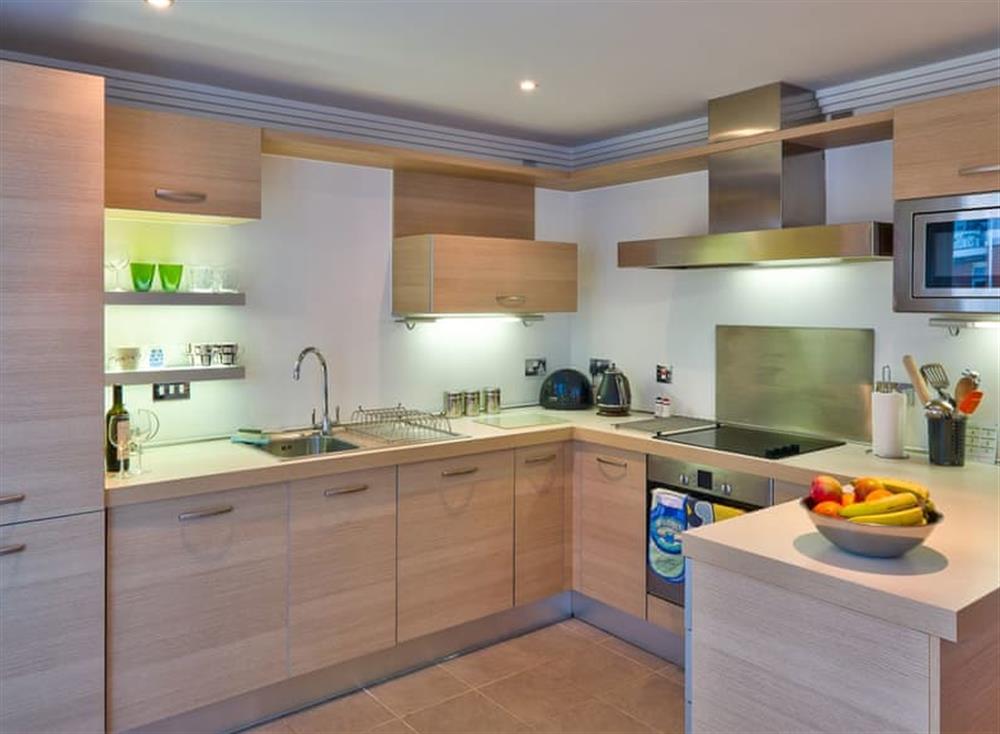 Kitchen at 28 Marinus Apartments in , Cowes