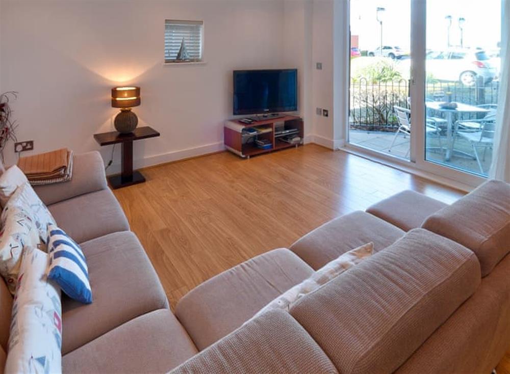 Living area at 28 Marinus Apartments in , Cowes