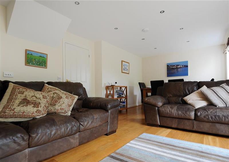 Relax in the living area at 2a St Georges Hill, Lyme Regis
