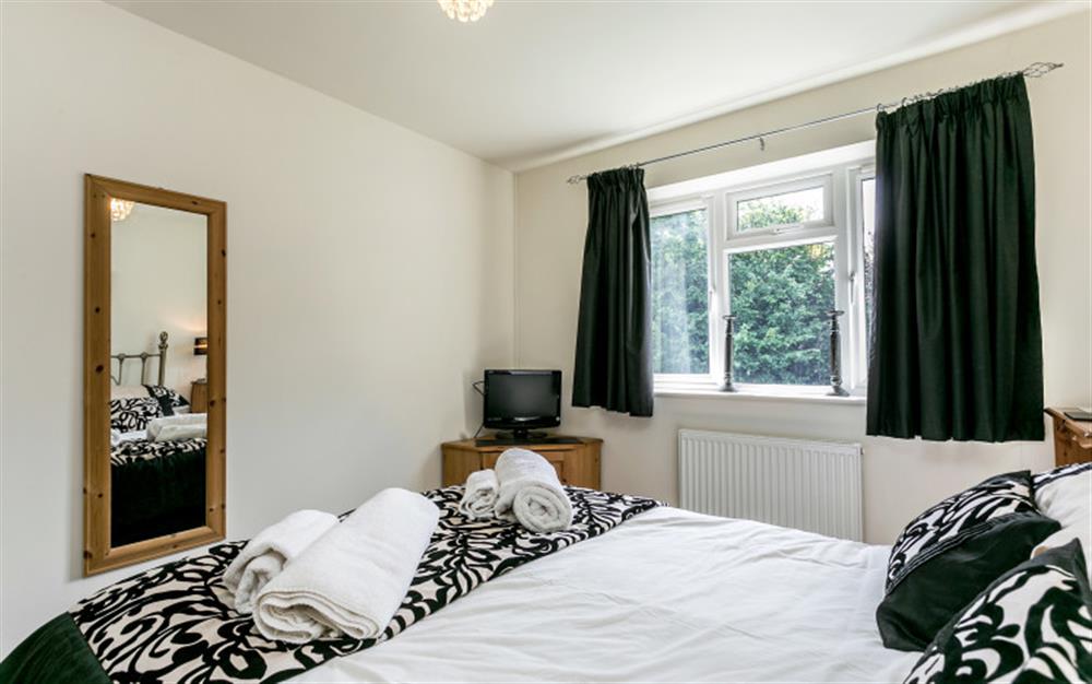 Bedroom 1 double bed at 3 Allington Square in Bridport
