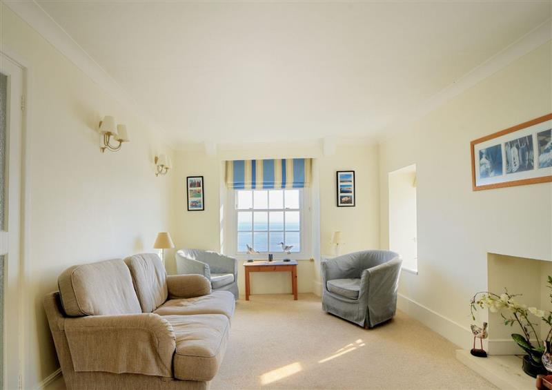 The living room at 3 Argyle House, Lyme Regis
