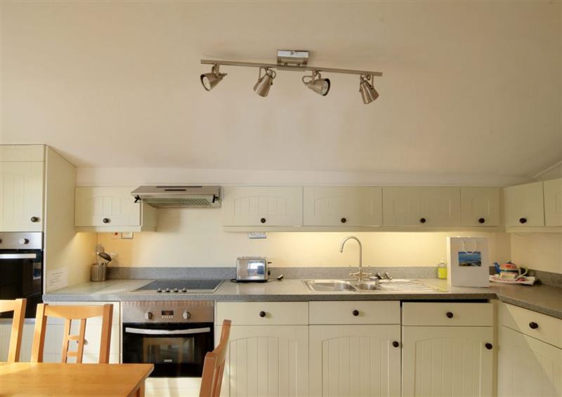 This is the kitchen at 3 Argyle House, Lyme Regis