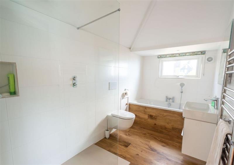 This is the bathroom at 3 Beach Way House, Lyme Regis