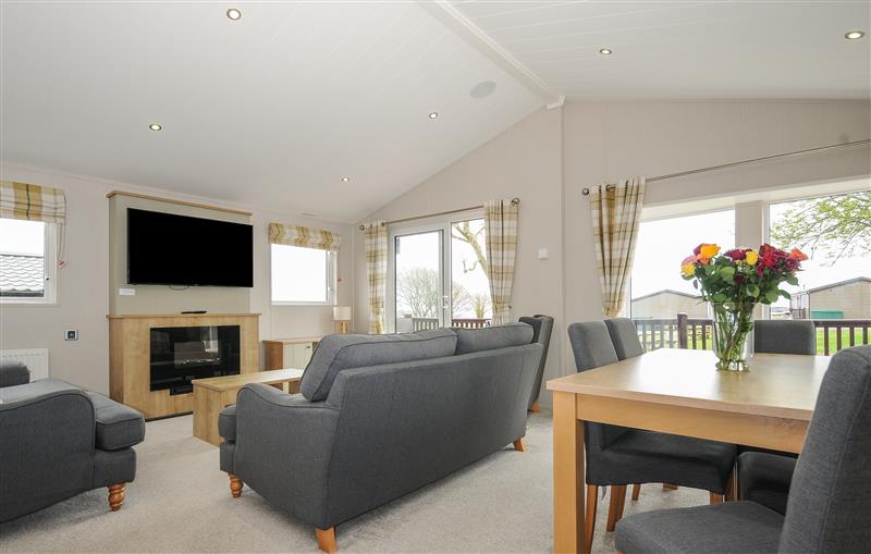 The living area at 3 Bed Lodge (Plot 72 with pets), Brixham
