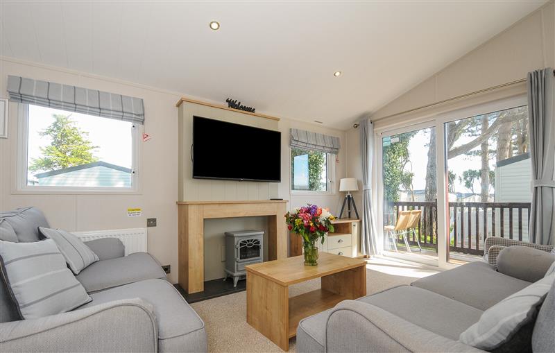 This is the living room at 3 bed lodge Plot B009, Brixham