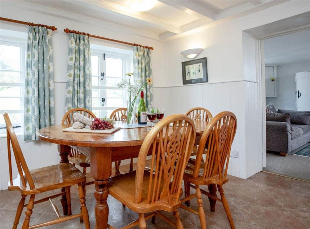 Dining Area at 3 Castle Cottage in Bow Creek, Nr Totnes, South Devon., Great Britain