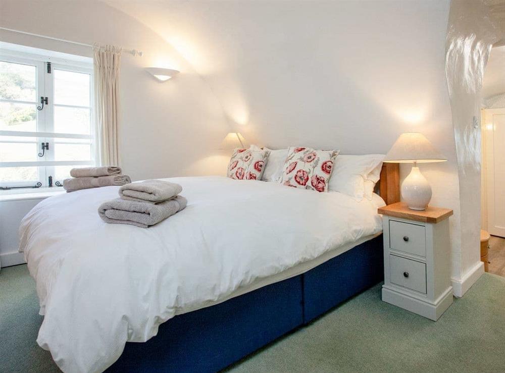 Double bedroom at 3 Castle Cottage in Bow Creek, Nr Totnes, South Devon., Great Britain