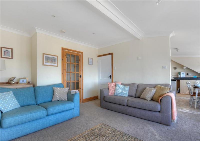 The living area at 3 Cobb View, Lyme Regis