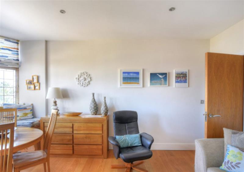 Relax in the living area at 3 Coram Tower, Lyme Regis