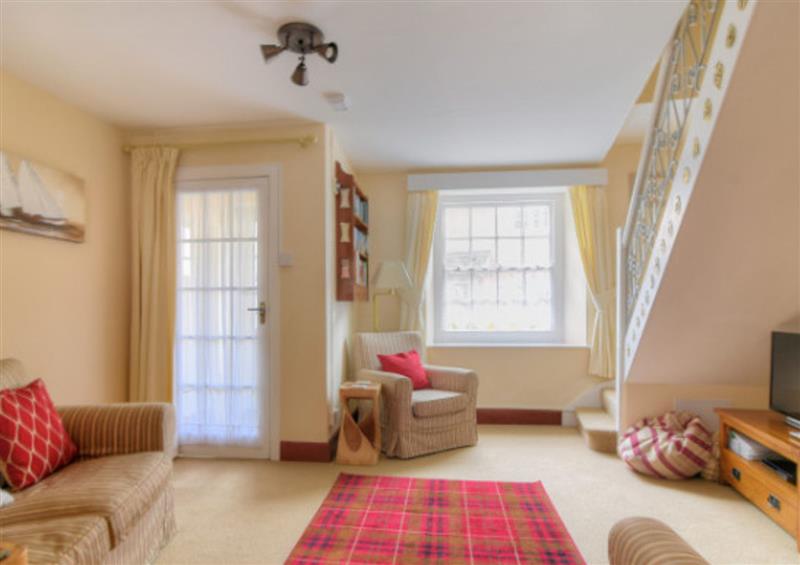 The living area at 3 Dolphin Cottages, Lyme Regis