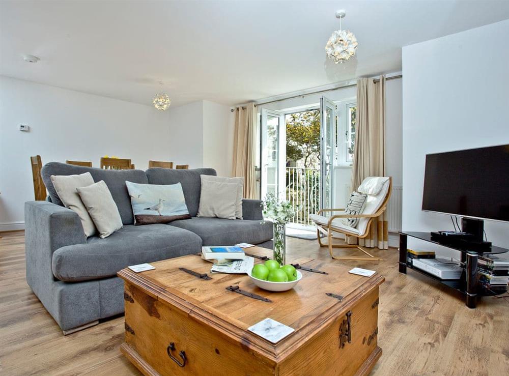 Charming living area at 3 Harbour View in Newquay, Cornwall
