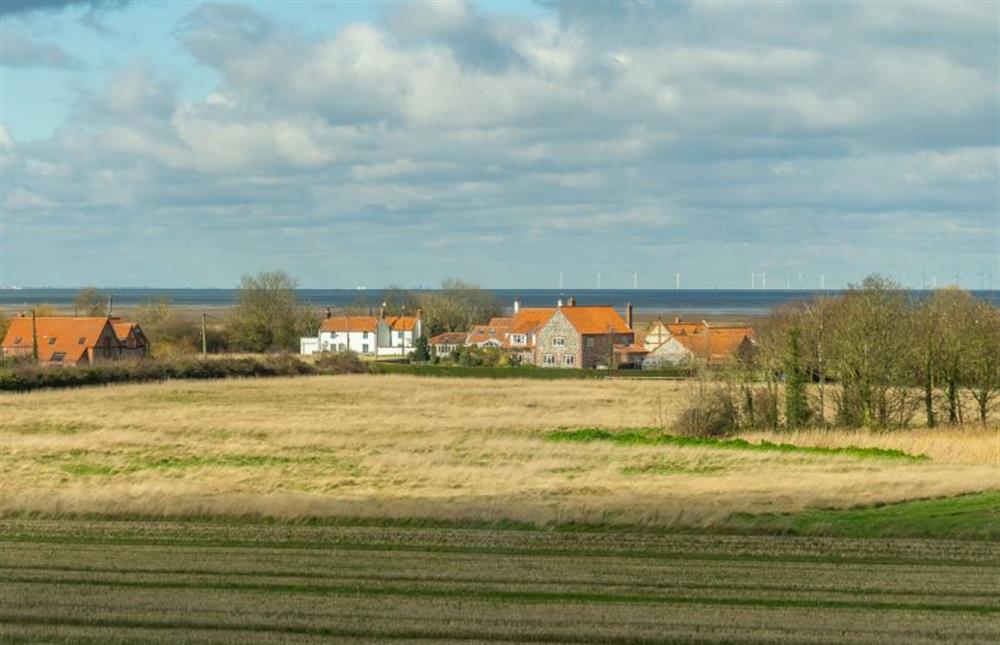 View to the coast at 3 Knights  Cottages, Thornham near Hunstanton